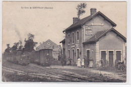 GOUVILLE : La Gare (chemin De Fer) - Très Bon état - Autres & Non Classés