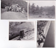 LOT DE 16 Photos D'un Tour De Corse En 1951 (facteur Entre Porto Vecchio Et Bonifacio, Autobus, Col De Verde (11x8cm) - Sonstige & Ohne Zuordnung