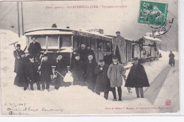 SAINT LAURENT DU JURA - Hiver 1906/07 - Un Train Bloqué Par La Neige - Voyageurs En Panne - Très Bon état - Sonstige & Ohne Zuordnung