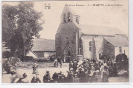 MAUTES : Sortie De Messe (LA CREUSE ILLUSTREE) - Très Bon état - Andere & Zonder Classificatie