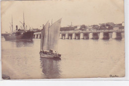 LES SABLES D'OLONNE : Carte Photo Du Bateau "Penfeld" Dans Le Port - Très Bon état - Sables D'Olonne