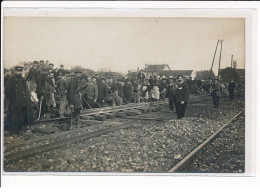 THOMERY : Chantier, Chemin De Fer, Photo AUBINEAU - Très Bon état - Sonstige & Ohne Zuordnung