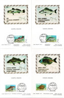 Ciskei - 1985 Coastal Angling Silk Maxi Card Set # SG 69-72 - Vissen