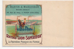 PUBLICITE : Rateau "lion-superieur" La Premiere Marque Du Monde - Tres Bon Etat - Werbepostkarten