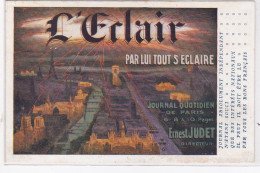 PUBLICITE : L'Eclair (presse - Journal) - Très Bon état - Advertising