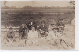 SORIO : Carte Photo D'ouvriers Au Repos - Très Bon état - Sonstige & Ohne Zuordnung