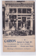 PARIS 11ème : Naturaliste Fourreur CARION Au 10 Boulevard Du Temple (ours Empaillé) - Très Bon état - Arrondissement: 11