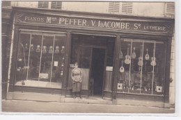 NANCY : Carte Photo De La Lutherie PEFFER LACOMBE (pianos) Au 7 Rue Saint Georges - Très Bon état - Nancy