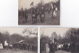 ARNIERES : Lot De 5 Cartes Photo D'une Procession Religieuse (calvaire) (photo Quiriere à EVREUX) - Très Bon état - Andere & Zonder Classificatie