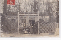 NEUILLY SUR SEINE : Carte Photo Du Café Restaurant "au Bon Pêcheur" (société Parisienne De Sauvetage) - Bon état - Neuilly Sur Seine