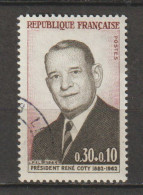 FRANCE : N° 1412 Oblitéré (Président René Coty) - PRIX FIXE - - Oblitérés