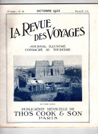 LA REVUE DES VOYAGES . Octobre 1923 N° 10 . THOS COOK & SONS PARIS . Tourisme . Les Ruines D'EDFOU - Tourismus