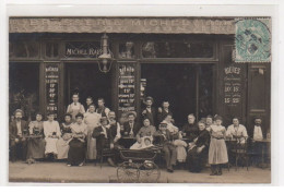 PARIS 10ème : Carte Photo De La Brasserie Michel - Café Restaurant Raeppel Au 10 Boulevard Saint Martin - Très Bon état - District 10