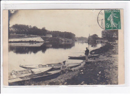 CHARENTON : Photo Collée Sur Une Carte Postale (d'époque) - Les Bords De La Marne - Très Bon état - Charenton Le Pont