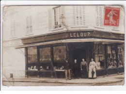 CONCHES : Carte Photo Du Magasin De Modes LELOUP Sur La Place Carnot - état - Conches-en-Ouche