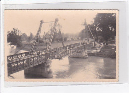 SAINT SAVINIEN : Lot De 3 Photos De La Construction Et Inauguration Du Pont Vers 1945 - Très Bon état - Autres & Non Classés