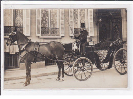 BESANCON : Lot De 4 Cartes Photo D'un Conducteur De Fiacre (attelage)(photo D'HOOP) - Très Bon état (1 Cpa Abimée) - Besancon