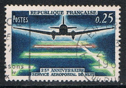 FRANCE : N° 1418 Oblitéré "TàD Rond" (Service Aéropostal De Nuit) - PRIX FIXE - - Usati