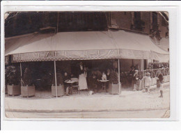 JUVISY SUR ORGE : Carte Photo Du Café De Paris (GARIBAL) - état - Juvisy-sur-Orge