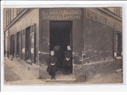 CHARENTON LE PONT : Carte Photo De L'épicerie "aux Produits Maconnais" DURIAUD Et LAPIERRE - état - Charenton Le Pont