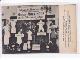 L'ISLE ADAM : Publicité Pour La Fabrique De Mannequin Maison MOUMINOUS (exposition Du Progrès) - Très Bon état - L'Isle Adam