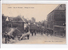 COMBLES : Rue De Maurepas - Passage De Troupes (militaire) - Très Bon état - Combles