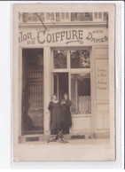 A LOCALISER : Carte Photo D'un Salon De Coiffure (coiffeur) - état - Photos