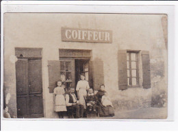 A LOCALISER : Carte Photo D'un Salon De Coiffure (coiffeur) -  Très Bon état - Photos