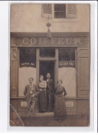 A LOCALISER : Carte Photo D'un Salon De Coiffure (coiffeur) - état - Foto's