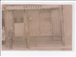 A LOCALISER : Carte Photo D'un Salon De Coiffure (coiffeur) - état - Foto