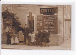 A LOCALISER : Carte Photo D'un Salon De Coiffure (coiffeur) -  Très Bon état - Photos