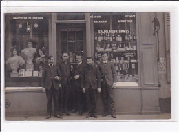 A LOCALISER : Carte Photo D'un Salon De Coiffure (coiffeur) -  Très Bon état - Foto