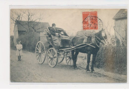 TOULON SUR ARROUX - Carriole Et Cheval Attelé - Très Bon état - Other & Unclassified