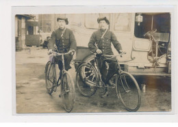 LYON - Carte Photo - Militaires A  Vélo - Automobile - Très Bon état - Otros & Sin Clasificación