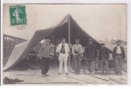 A LOCALISER : Carte Photo D'un Chantier (cachet De Départ De Seine Et Marne) - Très Bon état - Autres & Non Classés