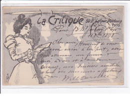 MISTI : Carte Postale Publicitaire Pour Le Journal "la Critique" (carte De Service) - Très Bon état - Other & Unclassified