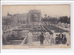 TUILIERES : Barrage Et Usine Hydro Electrique - état Des Travaux En Juillet 1907 -,bon état - Andere & Zonder Classificatie