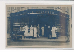 DEAUVILLE - Carte Photo De L'épicerie Felix Potin (LEVACHER) Rue Olliffe Et Victor Hugo - Très Bon état - Deauville