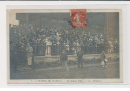 BAYEUX - Courses - 19 Juillet 1908 - Les Tribunes - état - Bayeux