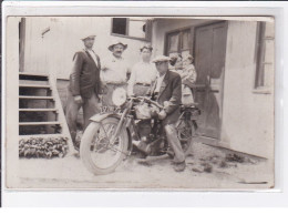 COLLIGNY Dans L'Ain ? : Carte Photo D'une Moto Vers 1920 - Très Bon état - Motorbikes