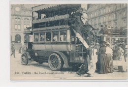 PARIS - Un Omnibus Automobile -  Très Bon état - Transporte Público