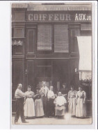 SANNOIS ? : Carte Photo Du Salon De Coiffure (coiffeur) - Très Bon état - Sannois