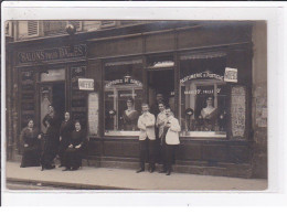 PARIS 15ème : Carte Photo Du Salon De Coiffure DELAGNEAU Au 13 Rue De Lourmel(coiffeur) - Très Bon état - Distretto: 15