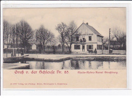 STRASBOURG : Gruss Von Der Schleufe N° 85 (canal - Batellerie)- Très Bon état - Strasbourg