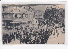 GRENOBLE : Les Grèves - Funérailles Du Soldat Mollier - Passage Du Convoi Place Victor Hugo - Bon état - Grenoble