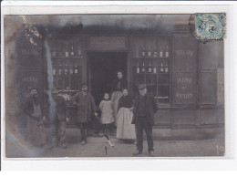 VILLIERS SUR MARNE : Carte Photo D'un Caviste Et Magasin D'article De Chasse - Très Bon état - Villiers Sur Marne