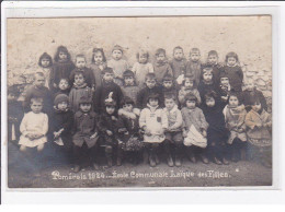 POMEROLS : Carte Photo De La Classe De L'école Communale Laïque Des Filles En 1924 - Très Bon état - Other & Unclassified