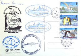 British Antarctic Territory, Carte Postale, Port Lockroy, Falklands Islands, Professor Multanovskiy, Wildlife Expedition - Covers & Documents