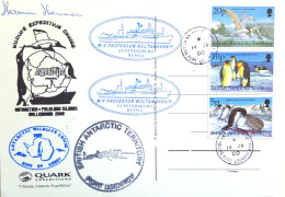 Carte, British Antarctic Territory, Port Lockroy, Falklands, Multanovskiy, Wildlife, Asteria, Polaire, Antarctique - Brieven En Documenten