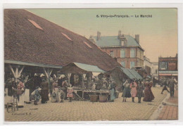 VITRY LE FRANCOIS : Le Marché (toillée) - Très Bon état - Vitry-le-François